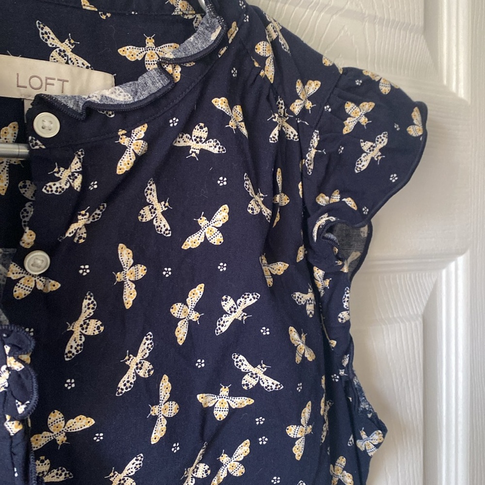 Loft Ruffle Cap sleeve blouse - Picture 4 of 5